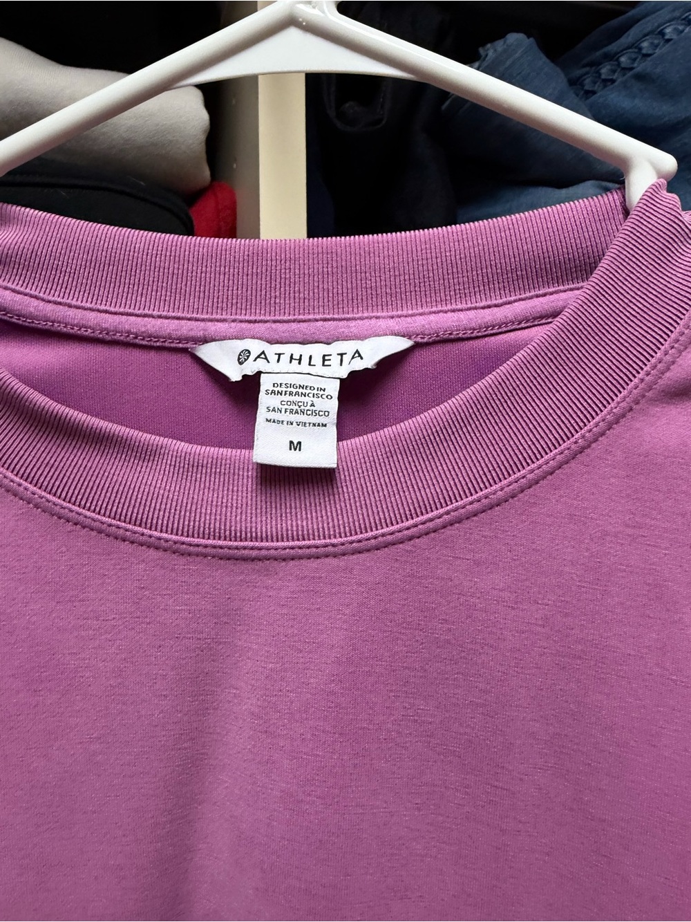 Athleta Lilac Crewneck Sweatshirt - Picture 2 of 2